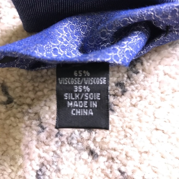 3 for $30 Calvin Klein NWT Solid Denim Blue Tie - Picture 5 of 5